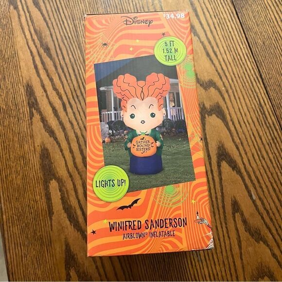 GEMMY Airblown Disney Hocus Pocus Winifred Sanderson Light Up Inflatable - Picture 6 of 8